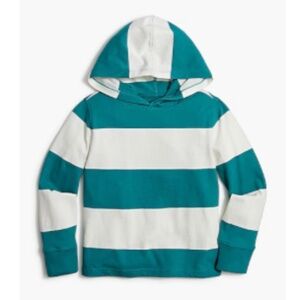J. Crew - Crewcuts - Boys Long Sleeve Striped Hooded Tee - Size: Large